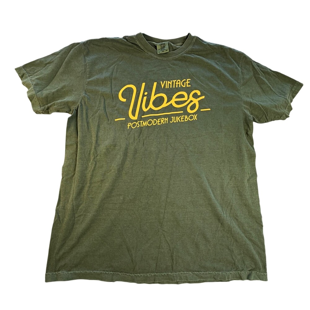 Postmodern Jukebox Shirt Mens XL Green Vintage Vibes Graphic Tee Comfort Colors
